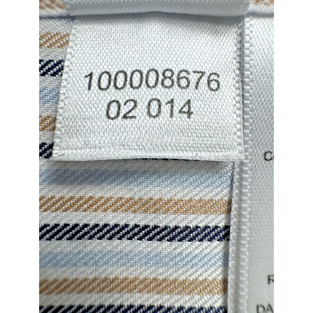 Brooks Brothers Men's Non-Iron Dress Shirt – 100% Supima Cotton, Striped, Size M - Picture 12 of 16